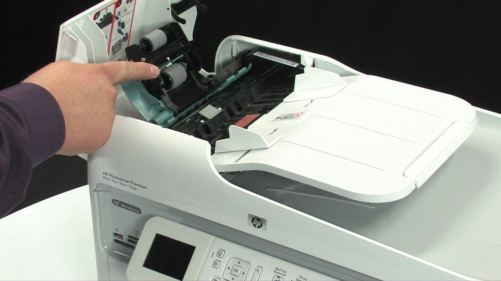 تعویض پد کاغذ کش پرینتر اچ پی