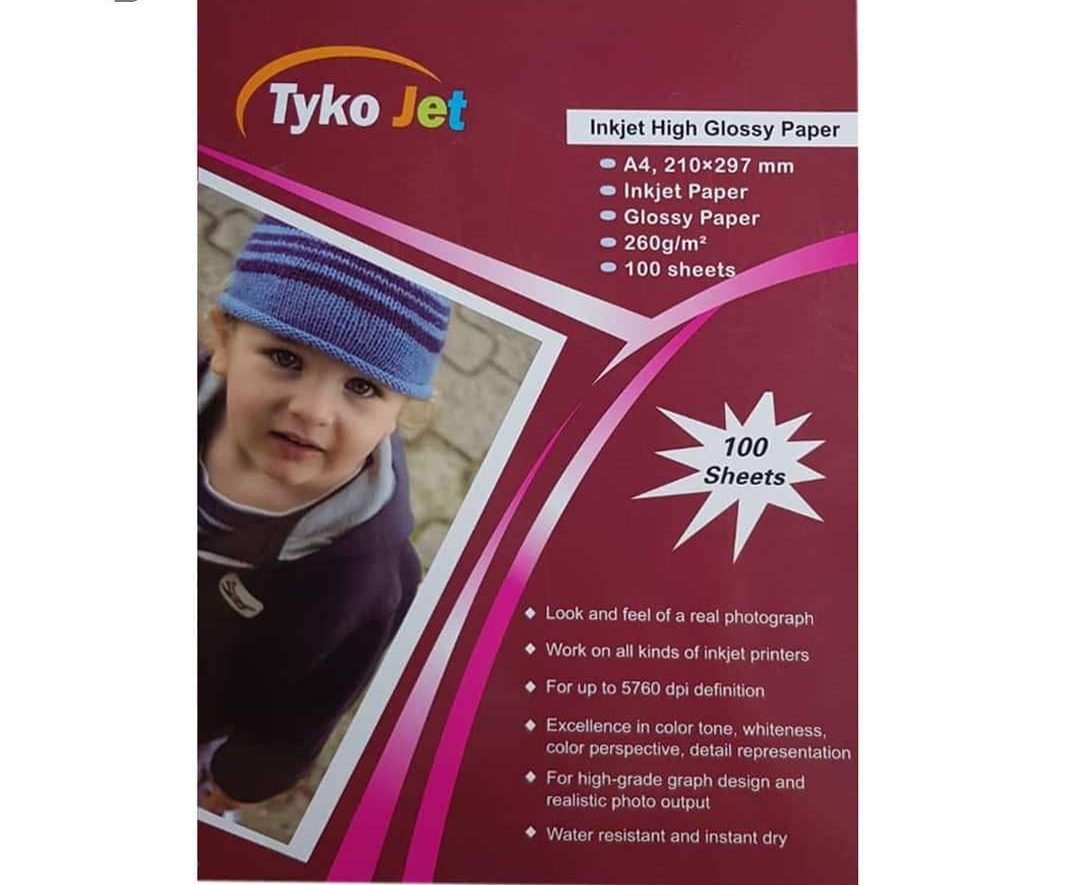 کاغذ چاپ عکس گلاسه تایکو جت PHG-