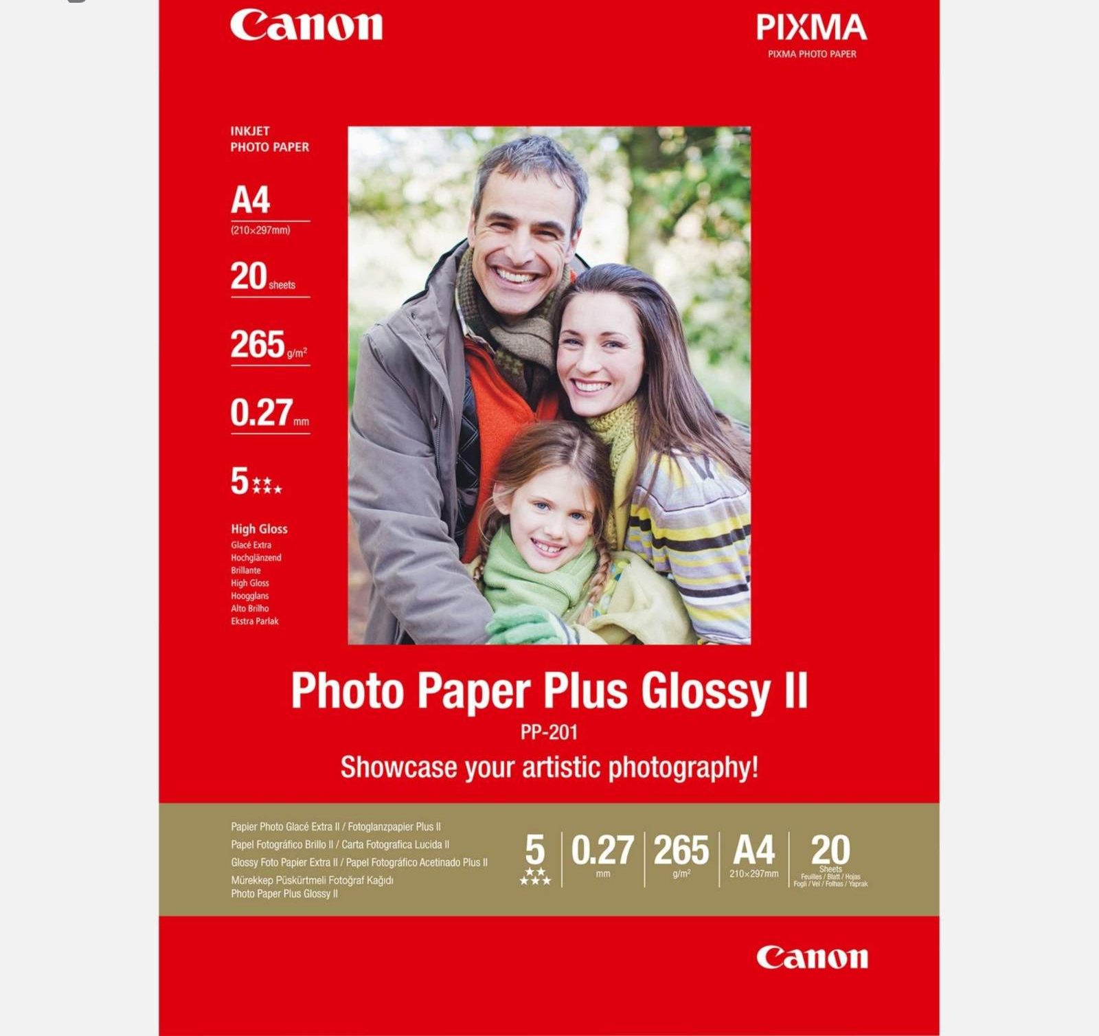 کاغذ عکس گلاسه کانن