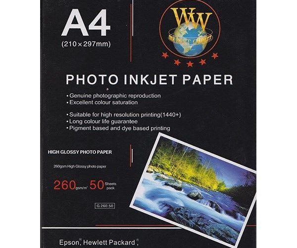 کاغذ گلاسه ورلد واید G260.50