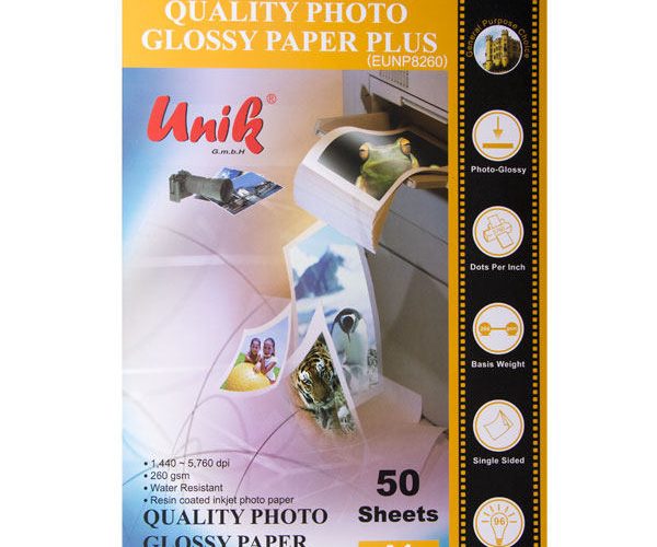 کاغذ عکس گلاسه یونیک  8260
